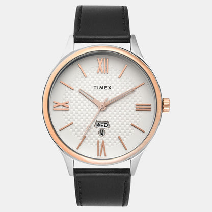 Fashion Men Quartz Dial Analog Leather Watch TWEG18427