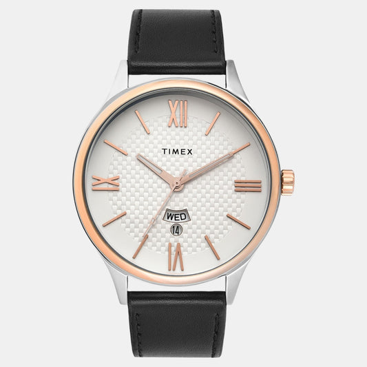 Fashion Men Quartz Dial Analog Leather Watch TWEG18427