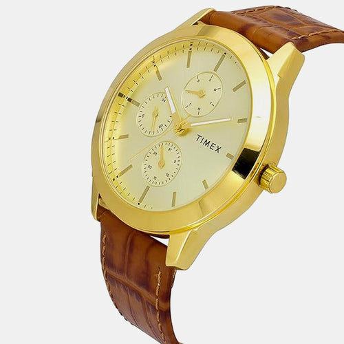 Trendline Men Quartz Dial Multi-Function Leather Watch TWEG18521