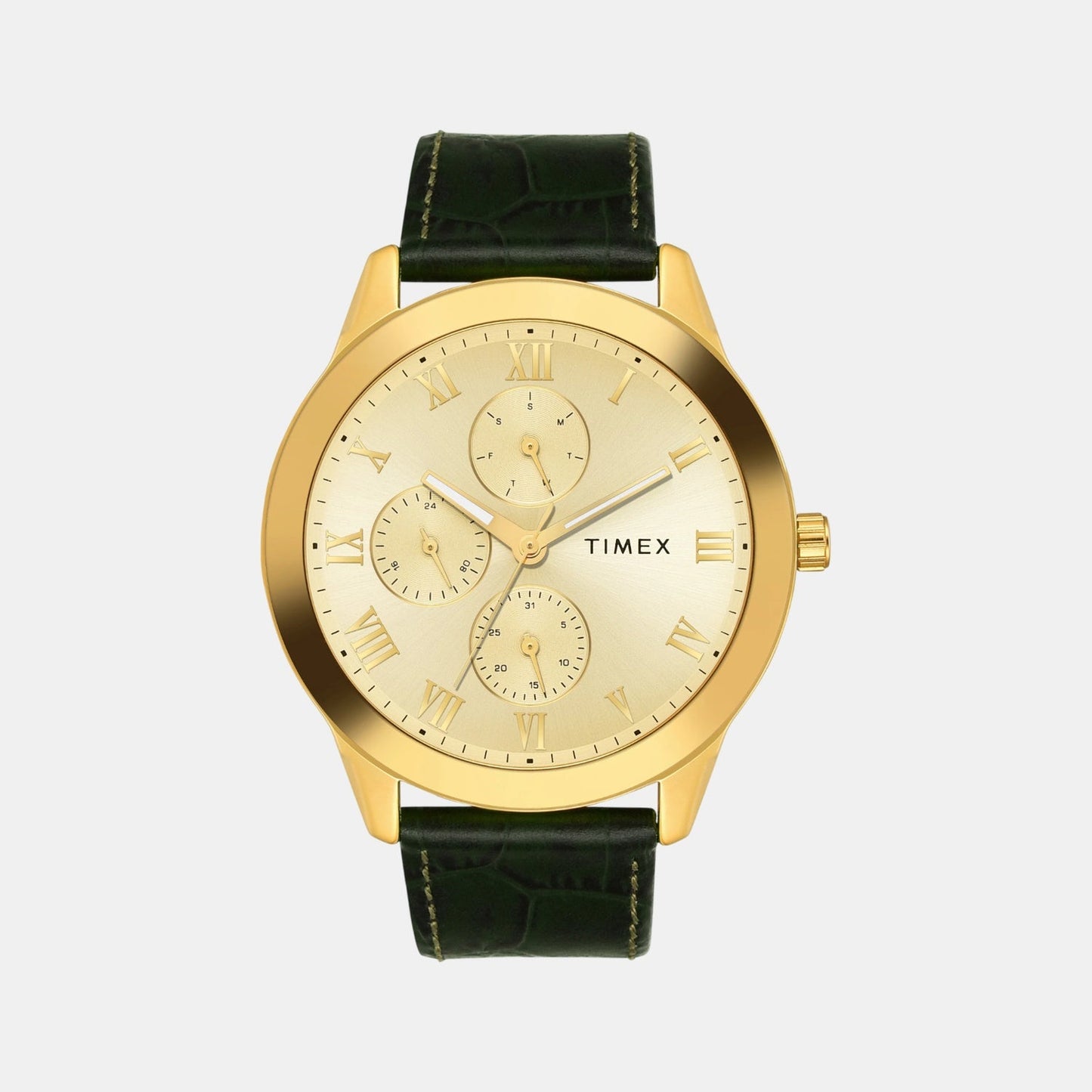 Trendline Men Quartz Dial Multi-Function Leather Watch TWEG18526