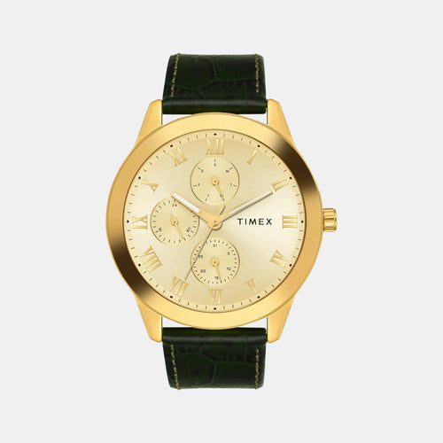 Trendline Men Quartz Dial Multi-Function Leather Watch TWEG18526