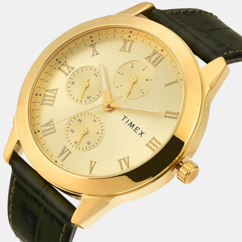 Trendline Men Quartz Dial Multi-Function Leather Watch TWEG18526