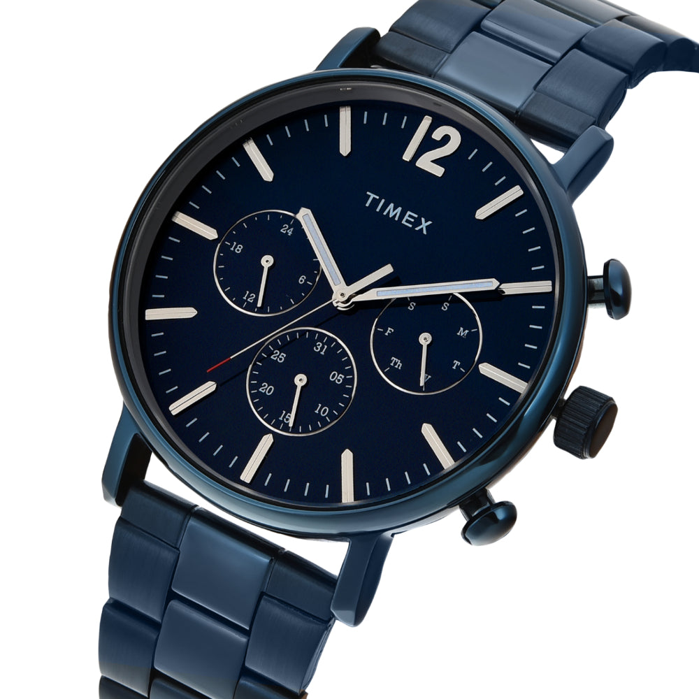Timex Men Blue Round Multifunction Dial Watch- TWEG20028