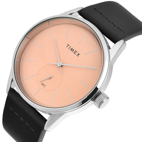 TIMEX Men Peach Round Dial Analog Watch - TWEG25504