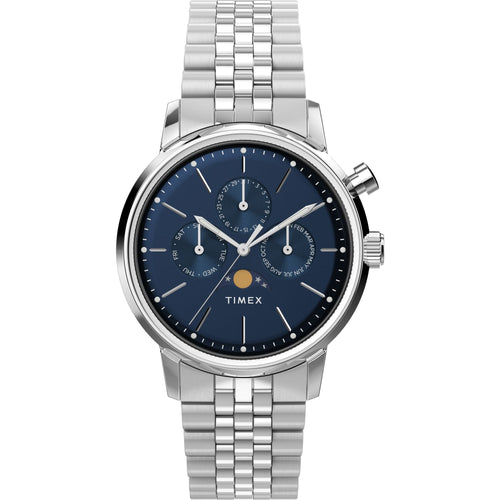 Marlin Men Quartz Dial Multi-Function Leather Watch TWEG26800