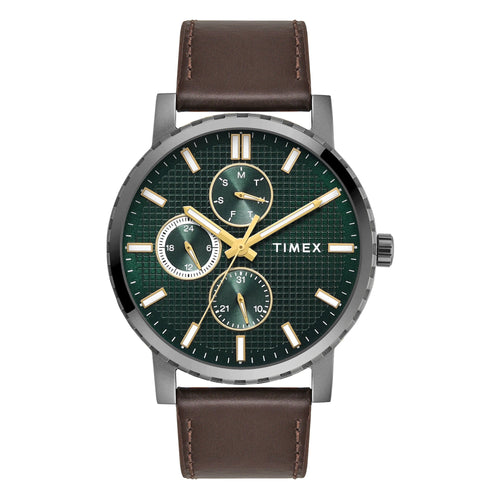 Timex Trendline Round 44mm Green Dial Analog Men Watch - TWEG34700