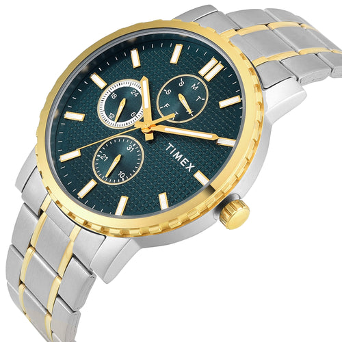 Timex Trendline Round 44mm Teal Dial Analog Men Watch - TWEG34701