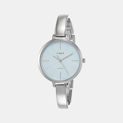 Women Quartz Blue Dial Analog Stainless Steel Watch TWEL12802