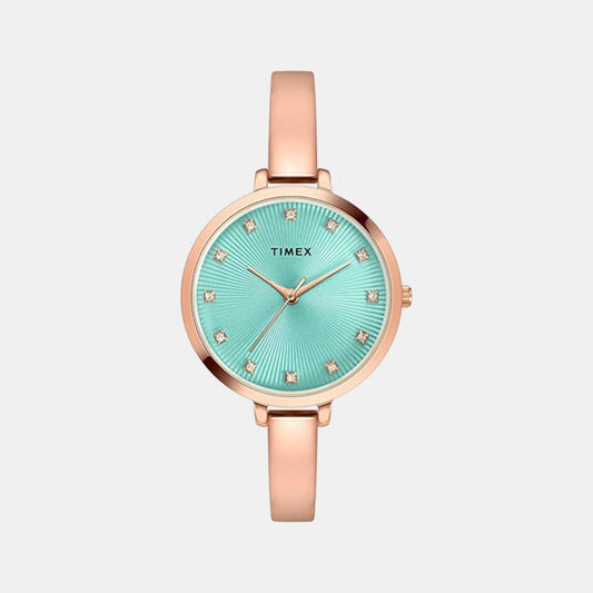 Fashion Women Quartz Dial Analog Brass Watch TWEL12822
