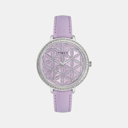 Fashion Women Quartz Dial Analog Leather Watch TWEL14706