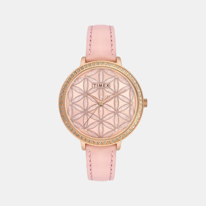 Fashion Women Quartz Dial Analog Leather Watch TWEL14707