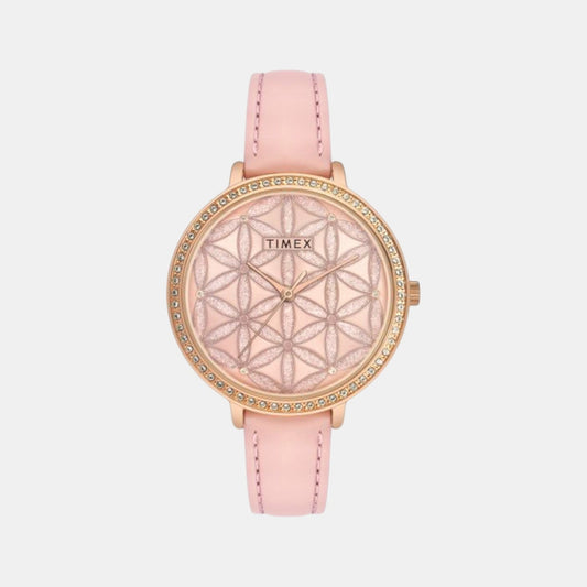 Fashion Women Quartz Dial Analog Leather Watch TWEL14707