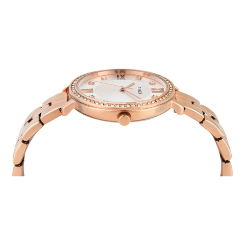 Timex Women Silver Round Analog Dial Watch- TWEL14711