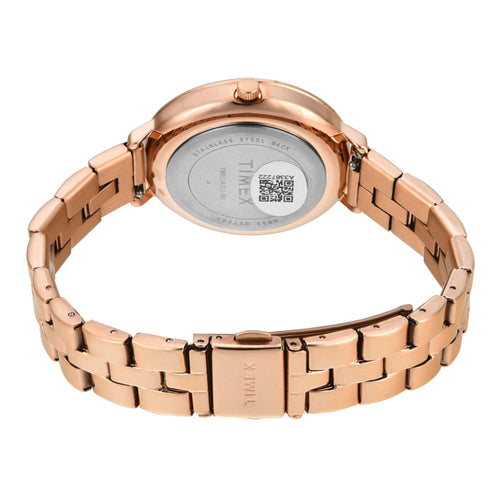 Timex Women Silver Round Analog Dial Watch- TWEL14711
