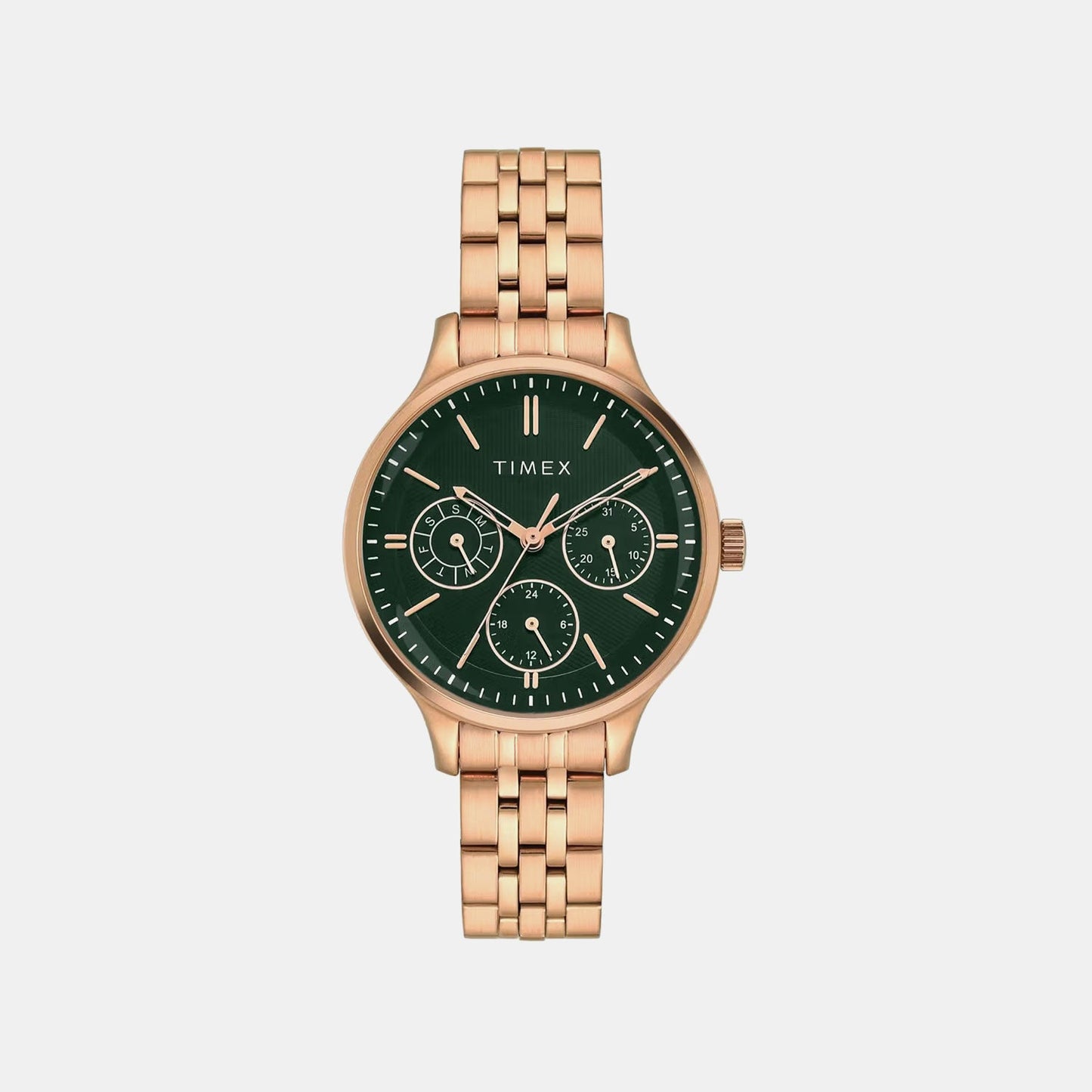 Trendline Women Quartz Dial Multi-Function Stainless Steel Watch TWEL14836