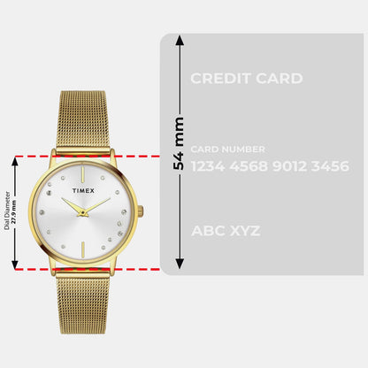 Fashion Women Quartz Dial Analog Stainless Steel Watch TWEL15601