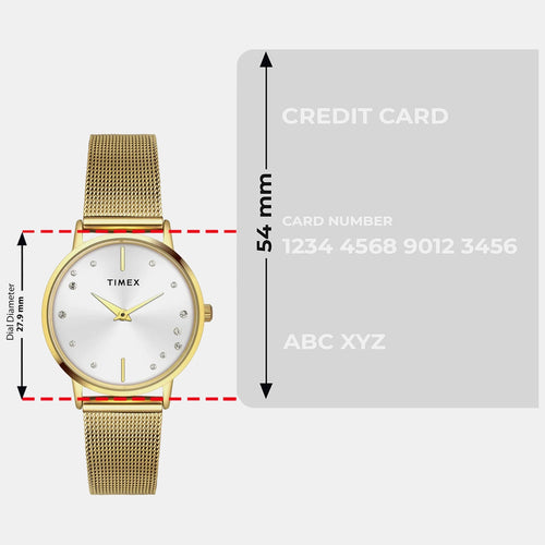 Fashion Women Quartz Dial Analog Stainless Steel Watch TWEL15601