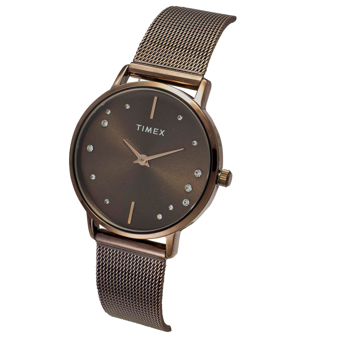 TIMEX Women Brown Round Dial Analog Watch - TWEL15619