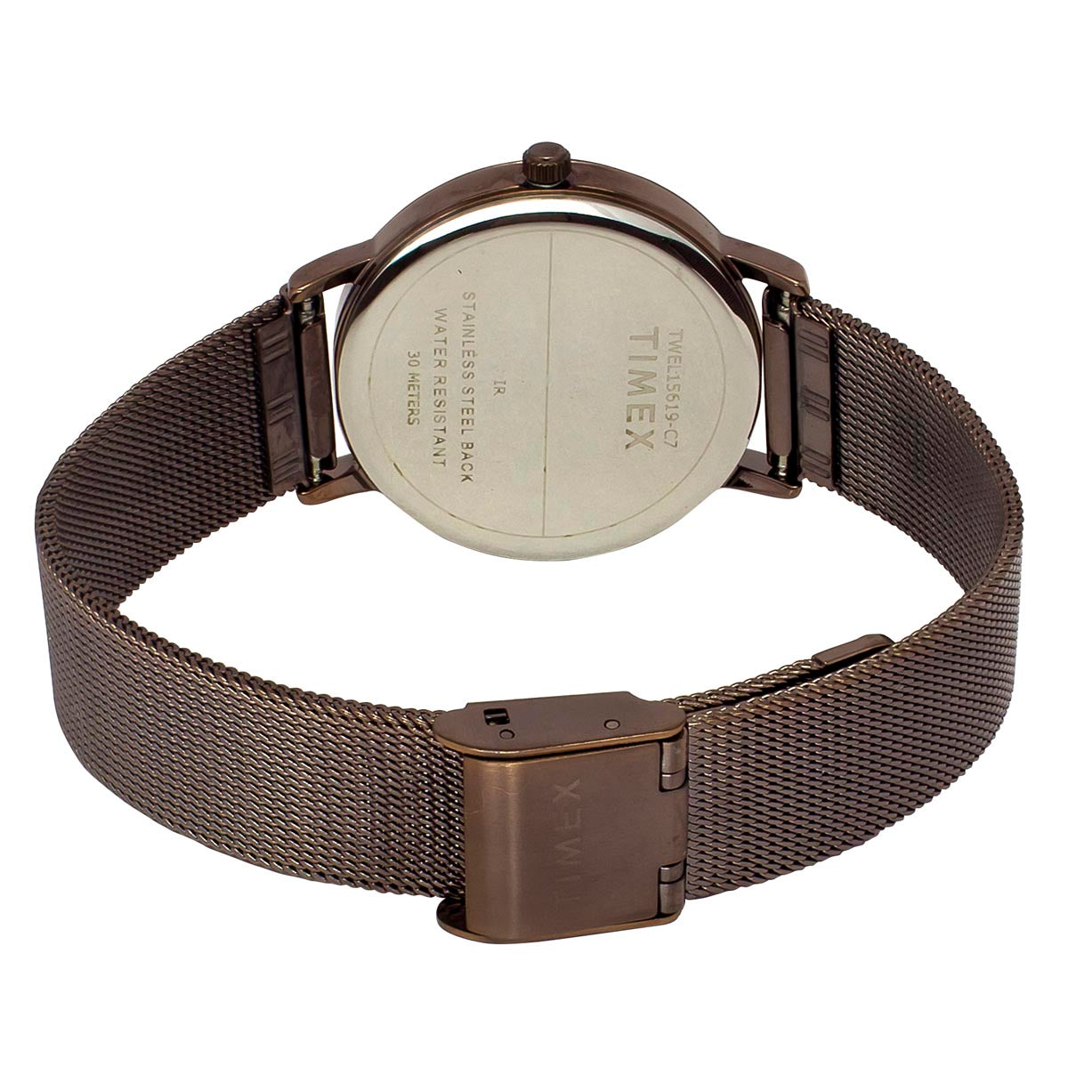 TIMEX Women Brown Round Dial Analog Watch - TWEL15619