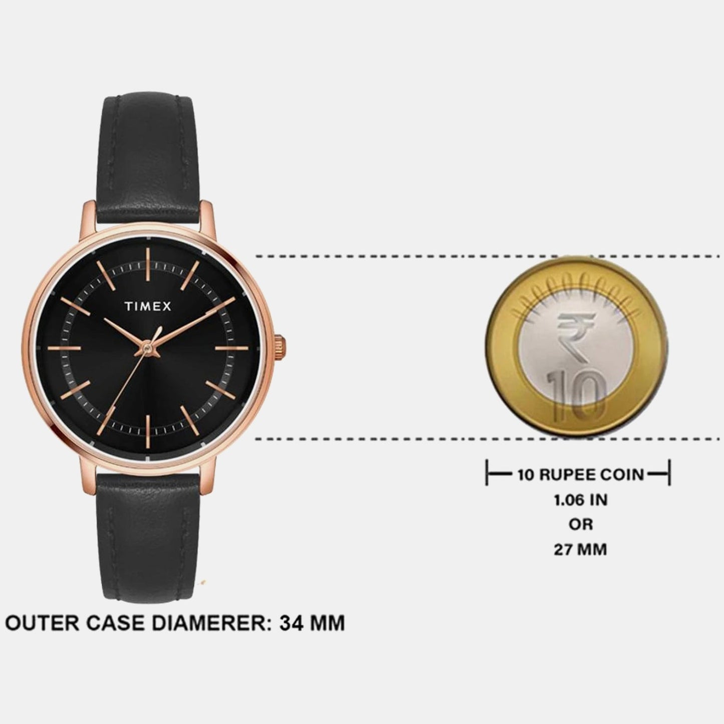 Classics Women Quartz Dial Analog Leather Watch TWEL15802