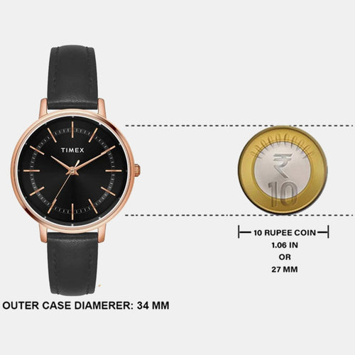 Classics Women Quartz Dial Analog Leather Watch TWEL15802