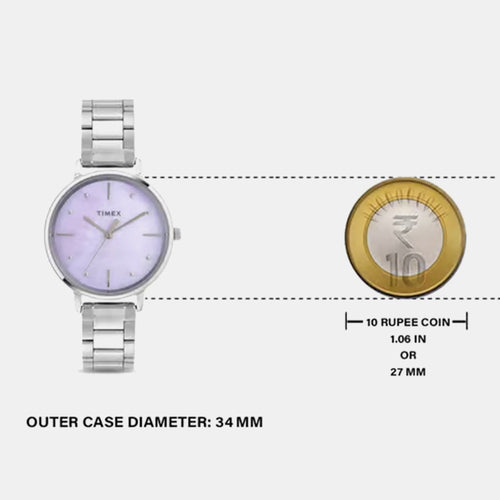Classics Women Quartz Dial Analog Stainless Steel Watch TWEL15806