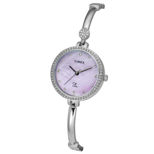 Timex Fria Women Lavender Round Analog Watch - TWEL18400