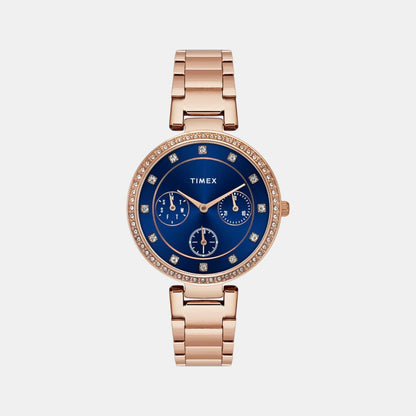 Trendline Women Quartz Dial Multi-Function Stainless Steel Watch TWEL18703