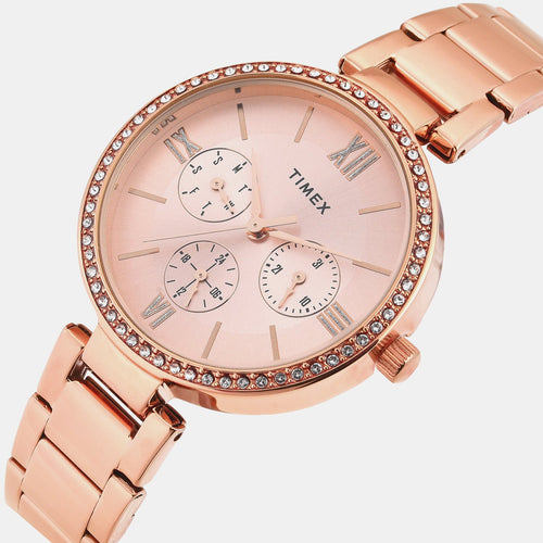 Trendline Women Quartz Dial Multi-Function Stainless Steel Watch TWEL18707