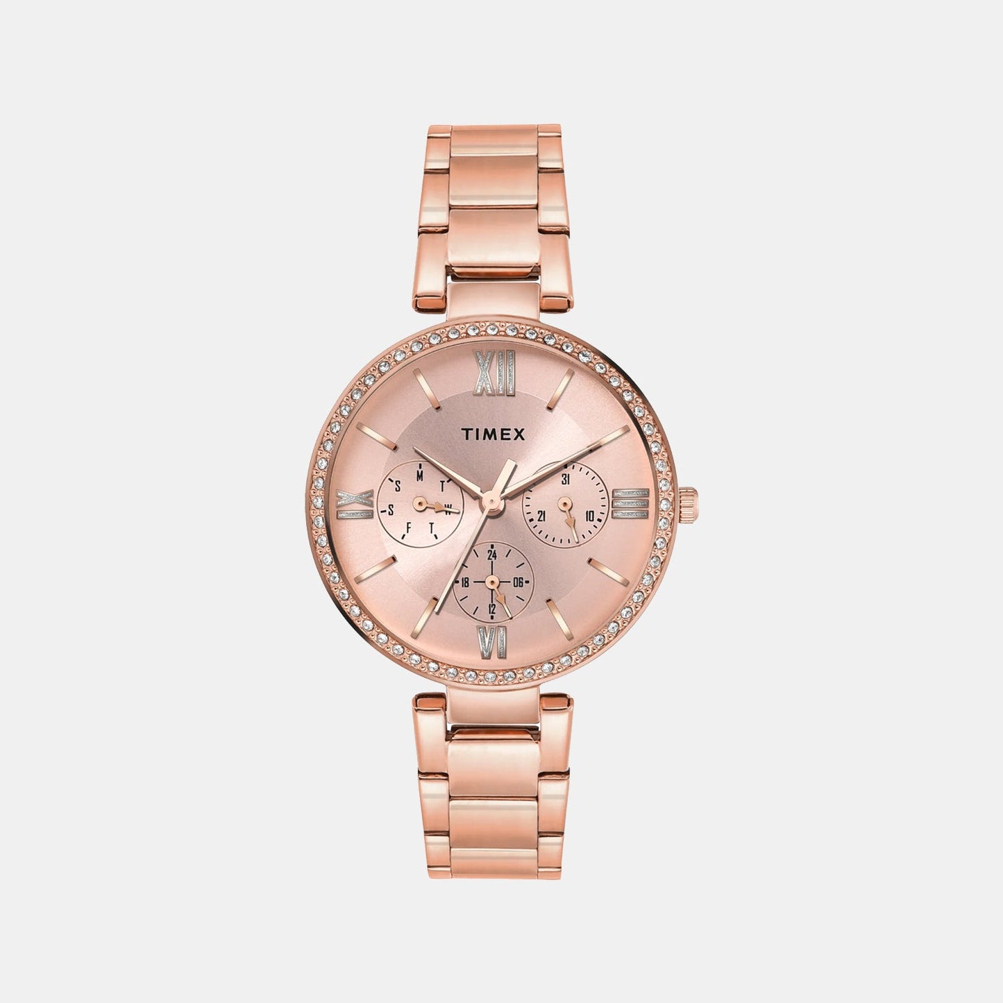 Trendline Women Quartz Dial Multi-Function Stainless Steel Watch TWEL18707