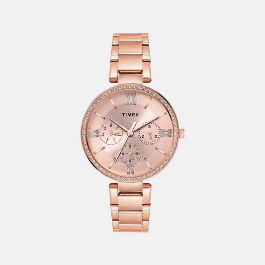 Trendline Women Quartz Dial Multi-Function Stainless Steel Watch TWEL18707