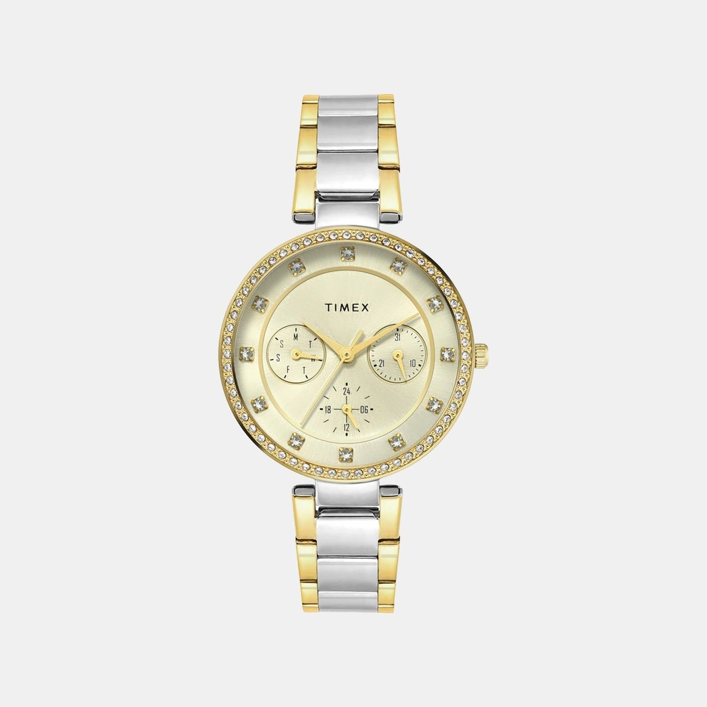 Trendline Women Quartz Dial Multi-Function Stainless Steel Watch TWEL18711