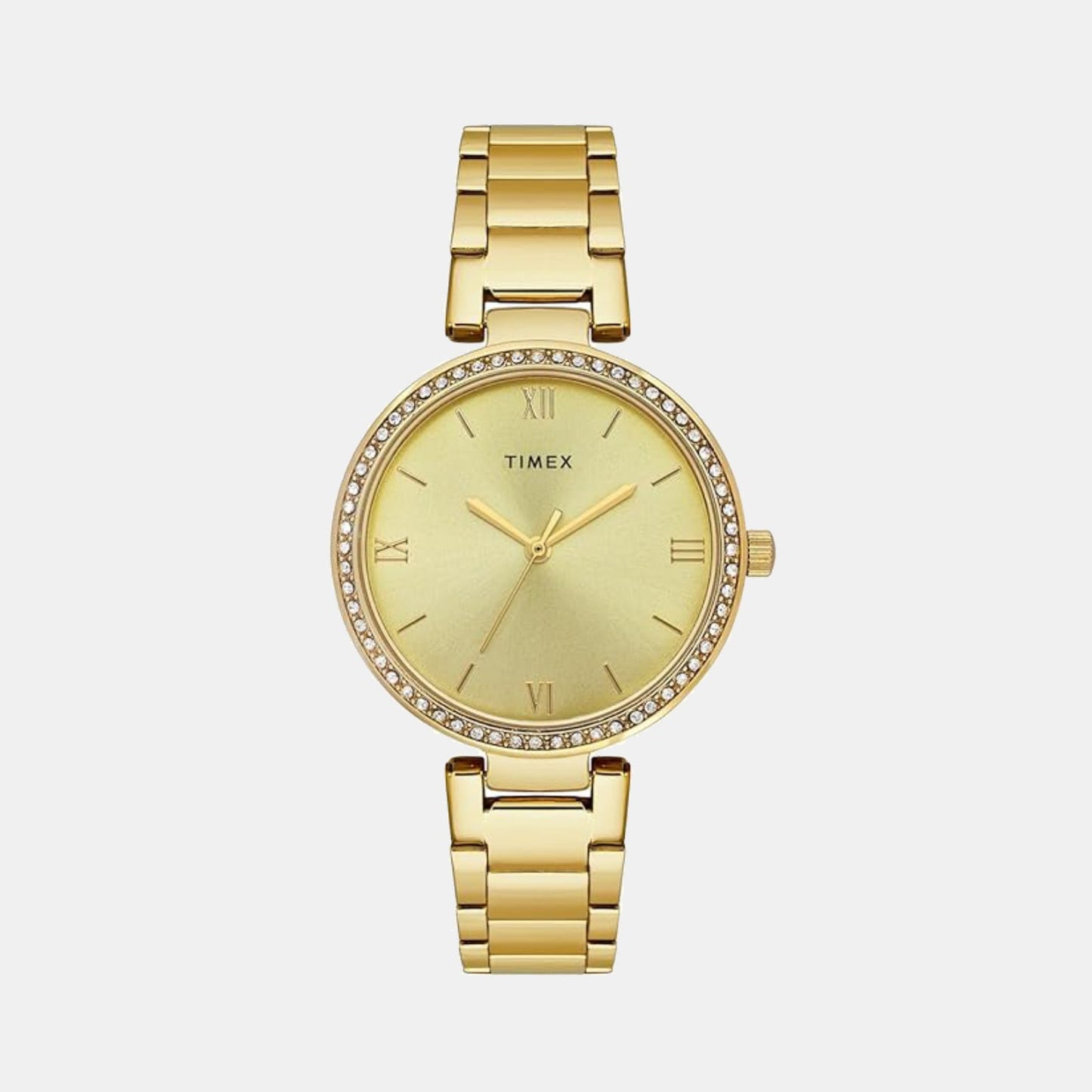 Trendline Women Quartz Champagne Dial Analog Stainless Steel Watch TWEL18712