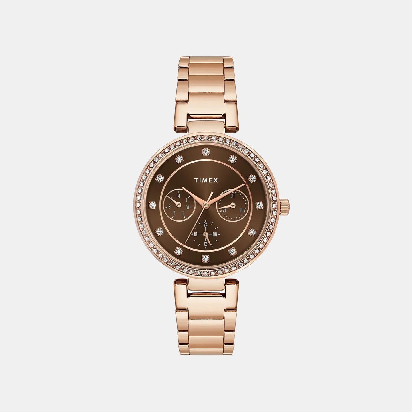 Trendline Women Quartz Dial Multi-Function Stainless Steel Watch TWEL18721