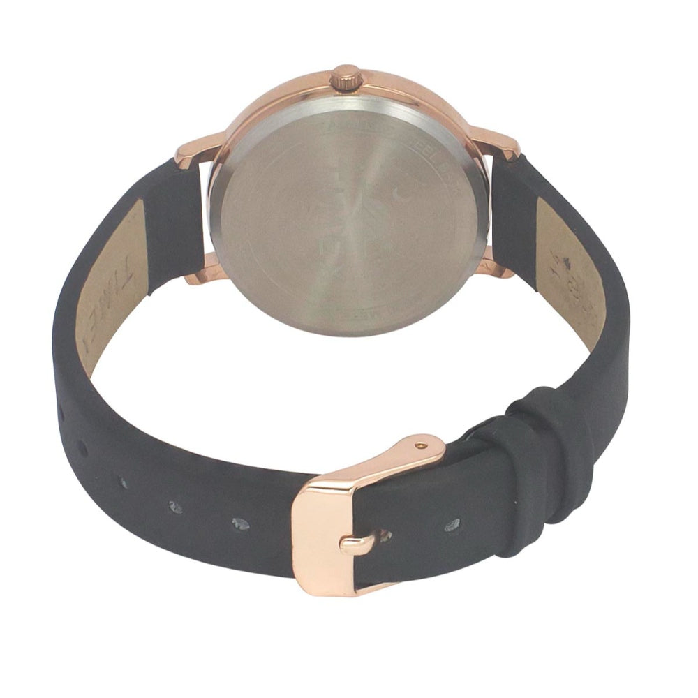 Timex Cosmic Awe Women 2 Hands Round Dial Black Watch - TWEL19101