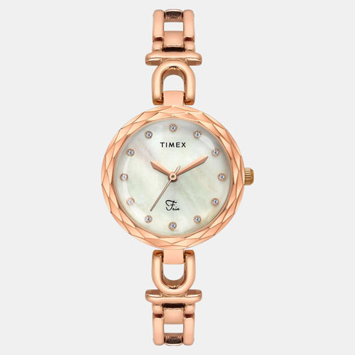 Fria Women Quartz Dial Analog Brass Watch TWEL19902
