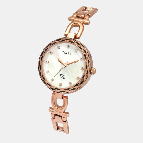 Fria Women Quartz Dial Analog Brass Watch TWEL19902