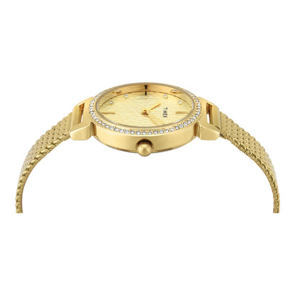 Timex Trendline Round 32mm Champagne Dial Analog Women Watch - TWEL22303
