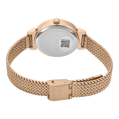 Timex Trendline Round 32mm Rose Gold Dial Analog Women Watch - TWEL22304