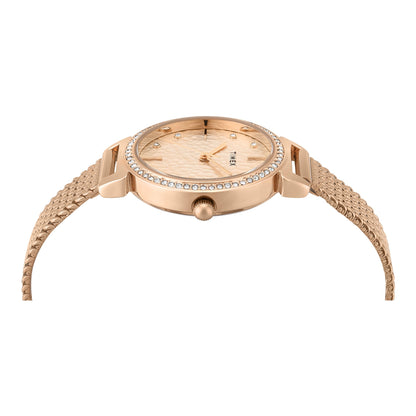 Timex Trendline Round 32mm Rose Gold Dial Analog Women Watch - TWEL22304