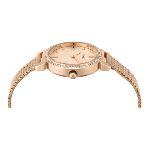 Timex Trendline Round 32mm Rose Gold Dial Analog Women Watch - TWEL22304