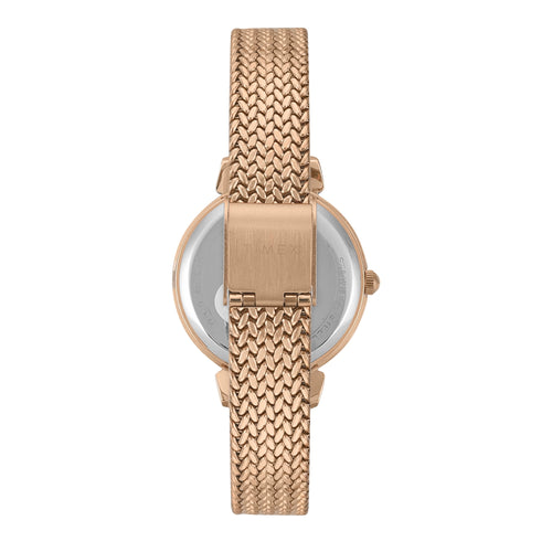 Timex Trendline Round 32mm Rose Gold Dial Analog Women Watch - TWEL22304