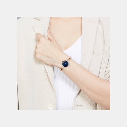 Fria Women Quartz Dial Analog Brass Watch TWEL23802