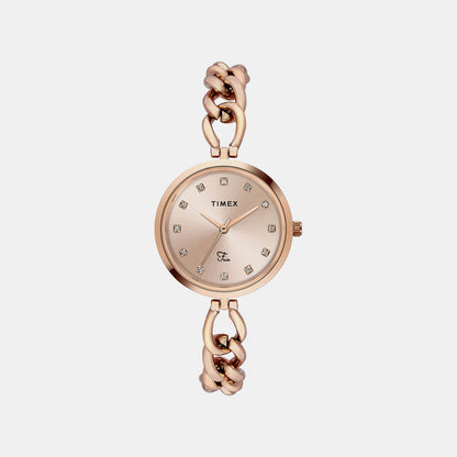Fria Women Quartz Dial Analog Brass Watch TWEL23803