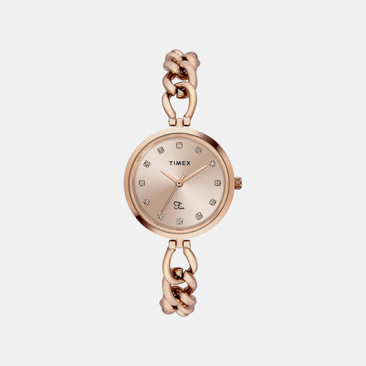 Fria Women Quartz Dial Analog Brass Watch TWEL23803
