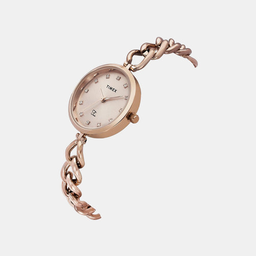 Fria Women Quartz Dial Analog Brass Watch TWEL23803