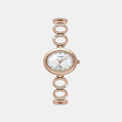 Fria Women Quartz Dial Analog Brass Watch TWEL24002