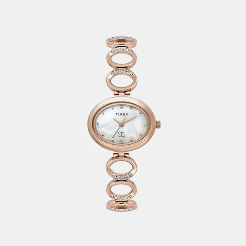 Fria Women Quartz Dial Analog Brass Watch TWEL24002