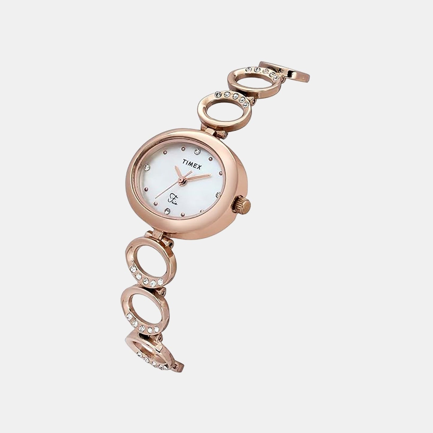 Fria Women Quartz Dial Analog Brass Watch TWEL24002