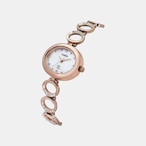 Fria Women Quartz Dial Analog Brass Watch TWEL24002